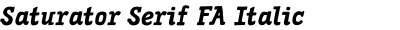Saturator Serif FA Italic
